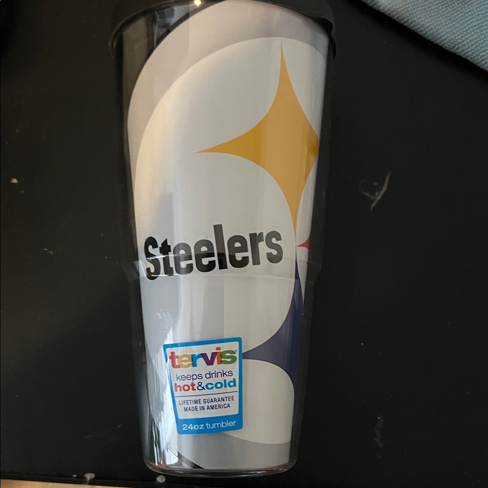Tervis Steelers Tumbler with Black and Gold Design